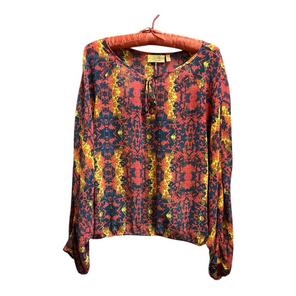 Vera Wang Blouse, Sz XL, autumn colors - Picture 3 of 6